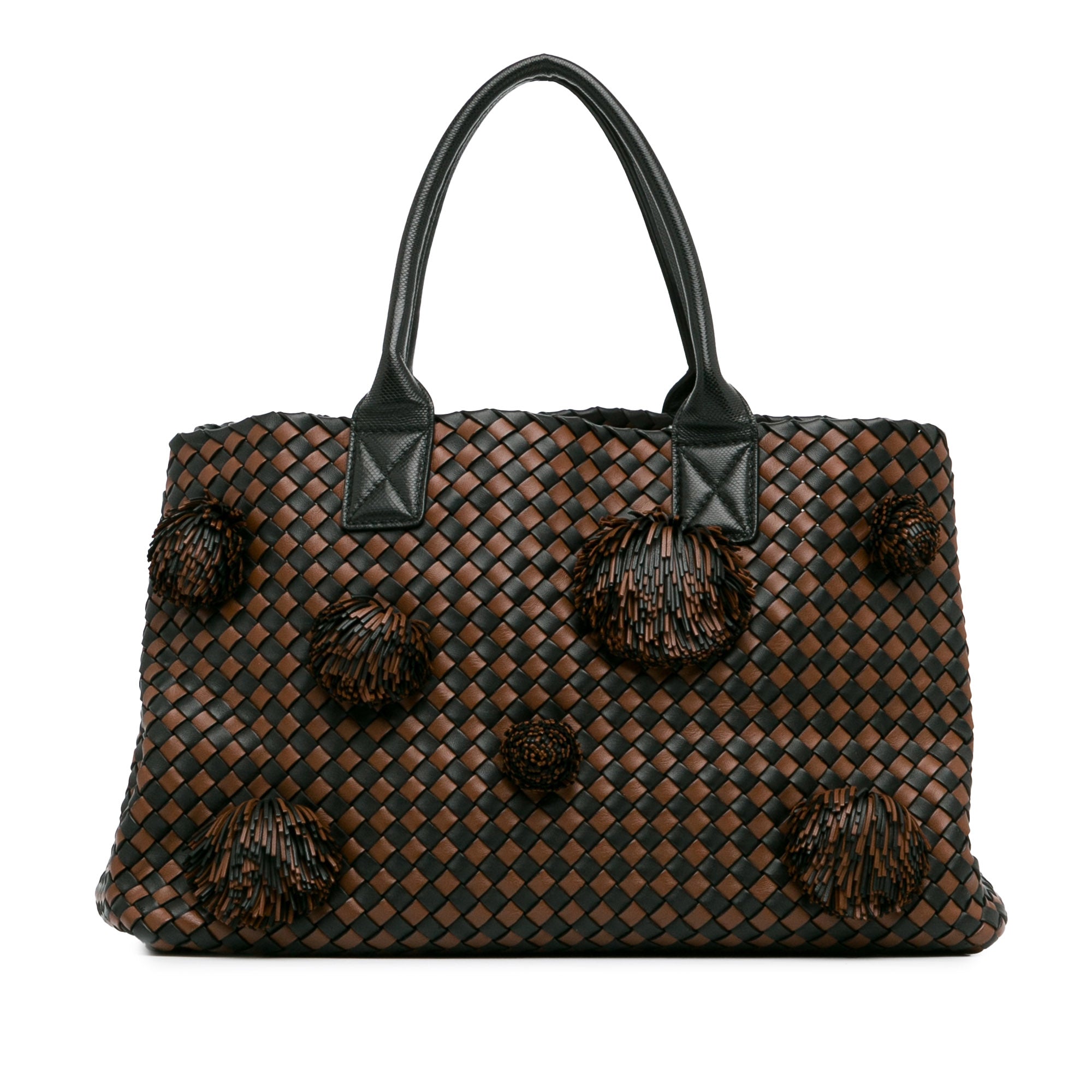 Medium Intrecciato Nappa Pompom Cabat Tote_2