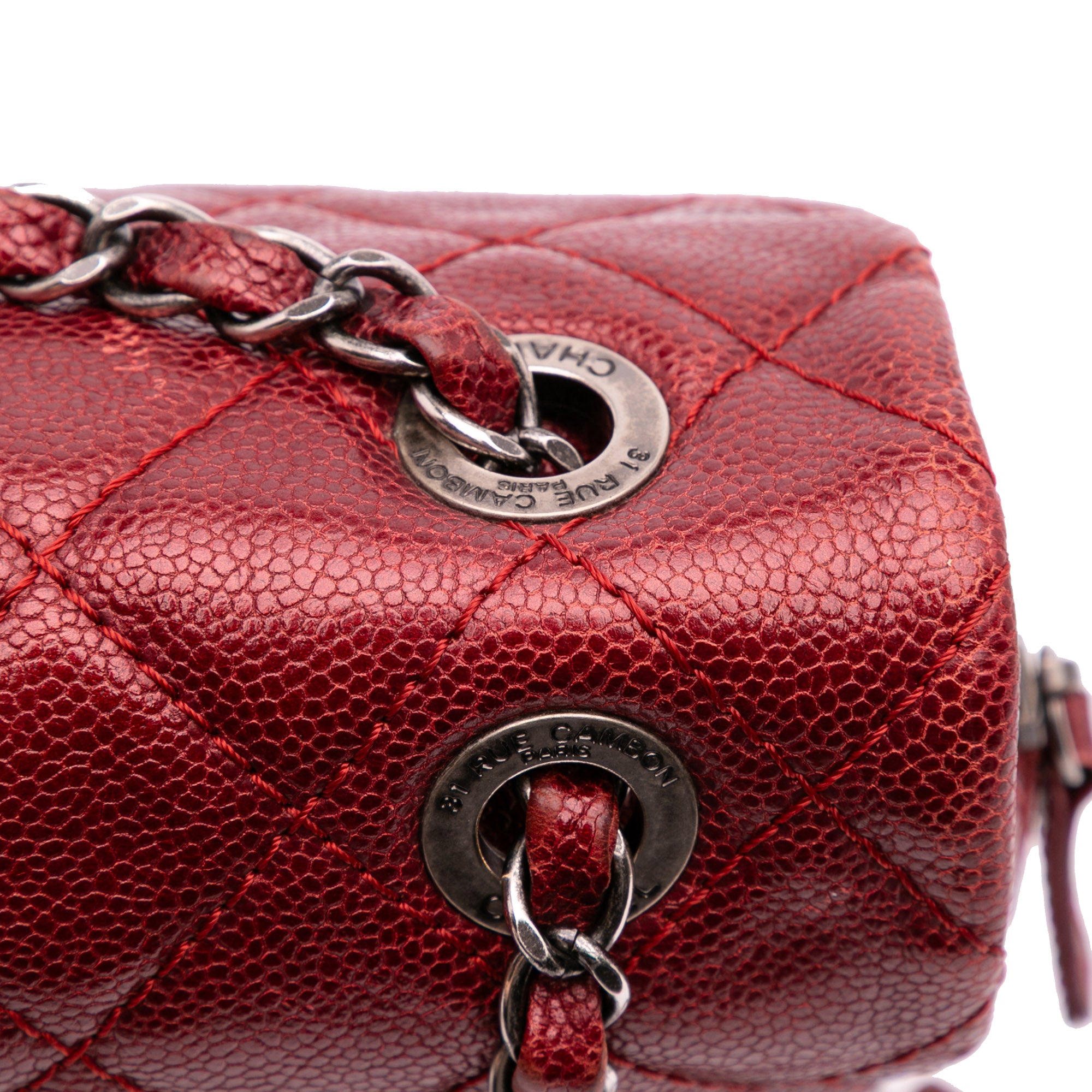 Medium Quilted Caviar Easy Flap