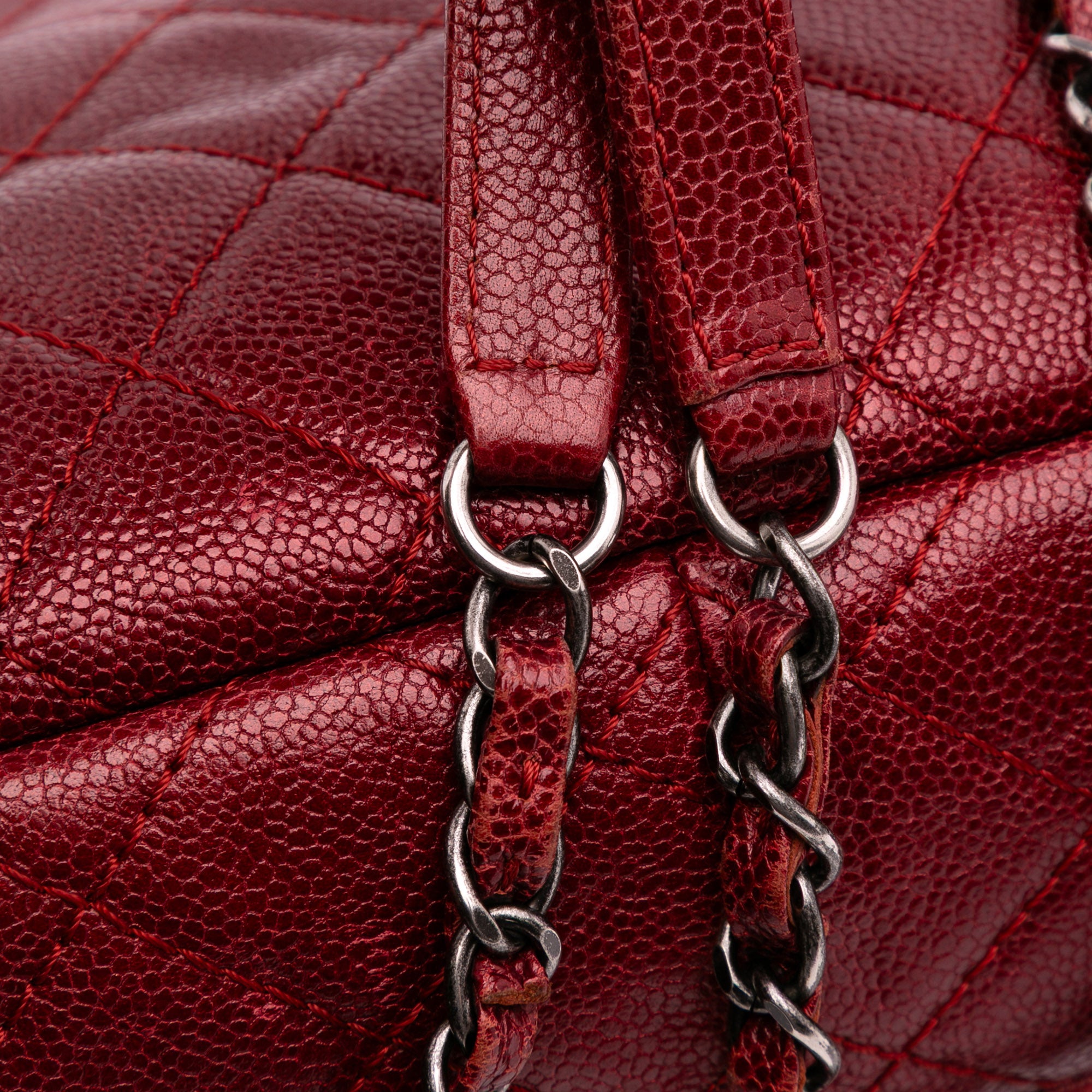 Medium Quilted Caviar Easy Flap