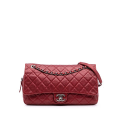 Medium Quilted Caviar Easy Flap