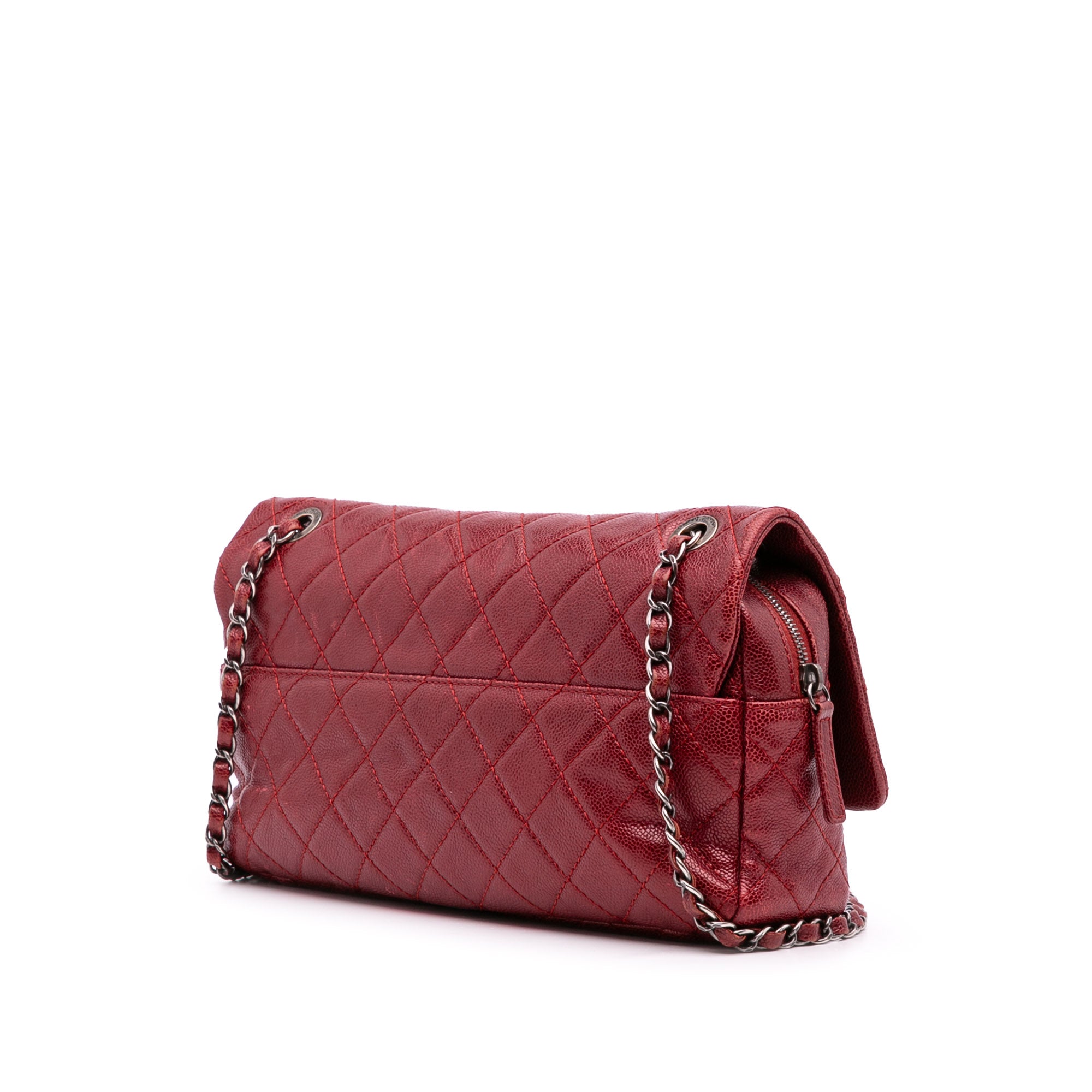 Medium Quilted Caviar Easy Flap
