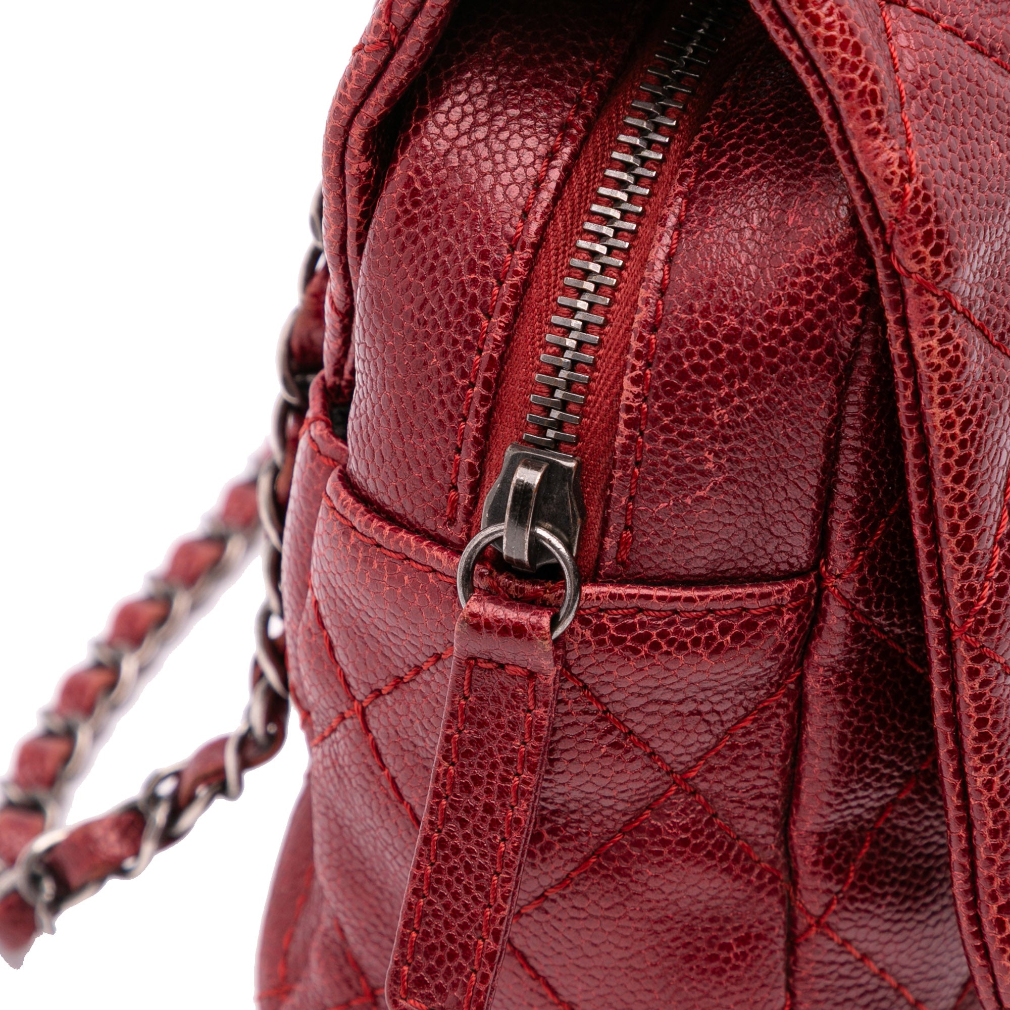 Medium Quilted Caviar Easy Flap