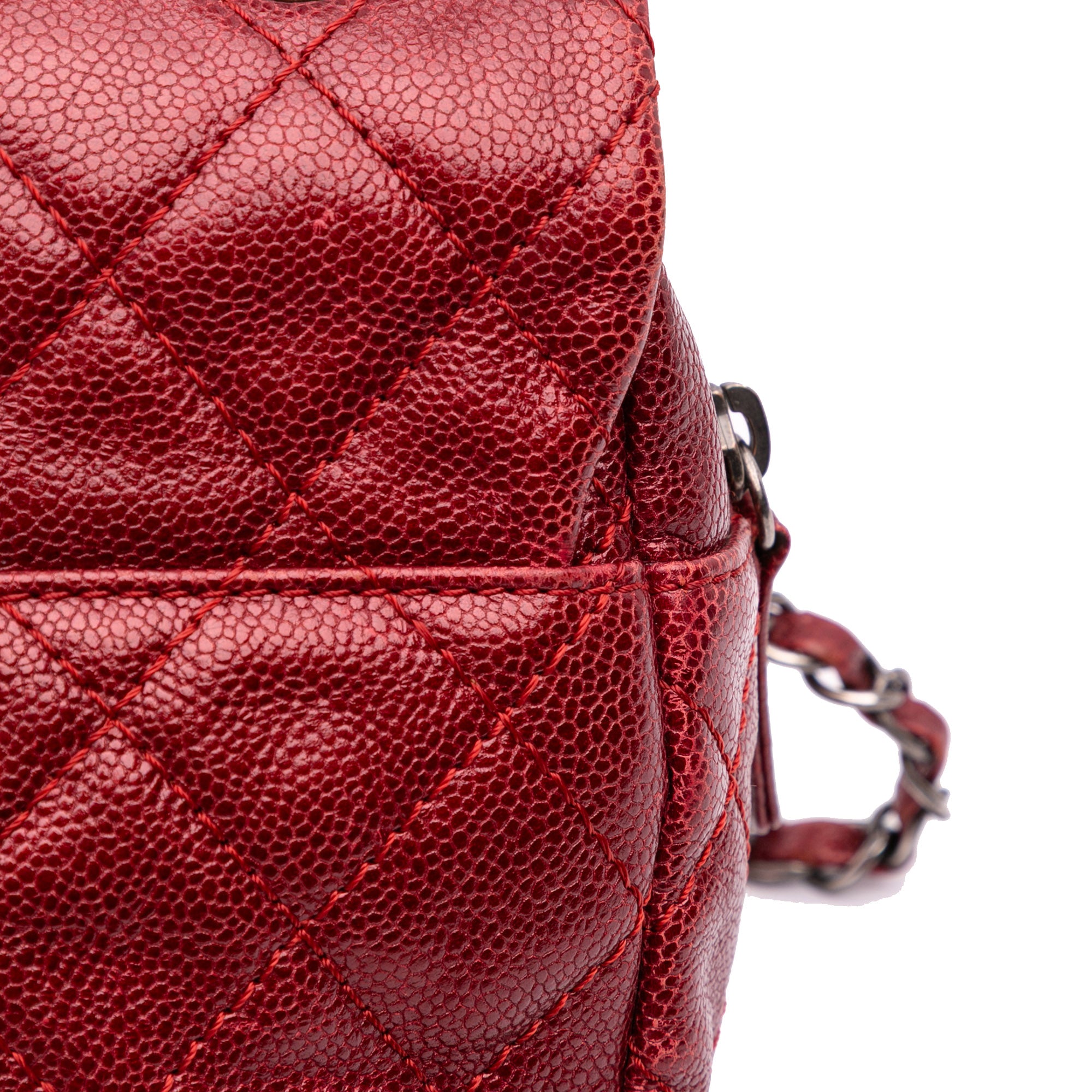 Medium Quilted Caviar Easy Flap