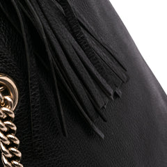 Pebbled Leather Soho Chain Zip Shoulder Bag