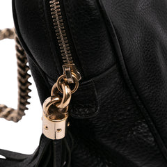 Pebbled Leather Soho Chain Zip Shoulder Bag