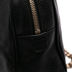 Pebbled Leather Soho Chain Zip Shoulder Bag
