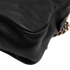 Pebbled Leather Soho Chain Zip Shoulder Bag