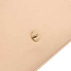 Medium Quilted Calfskin Label Click Flap
