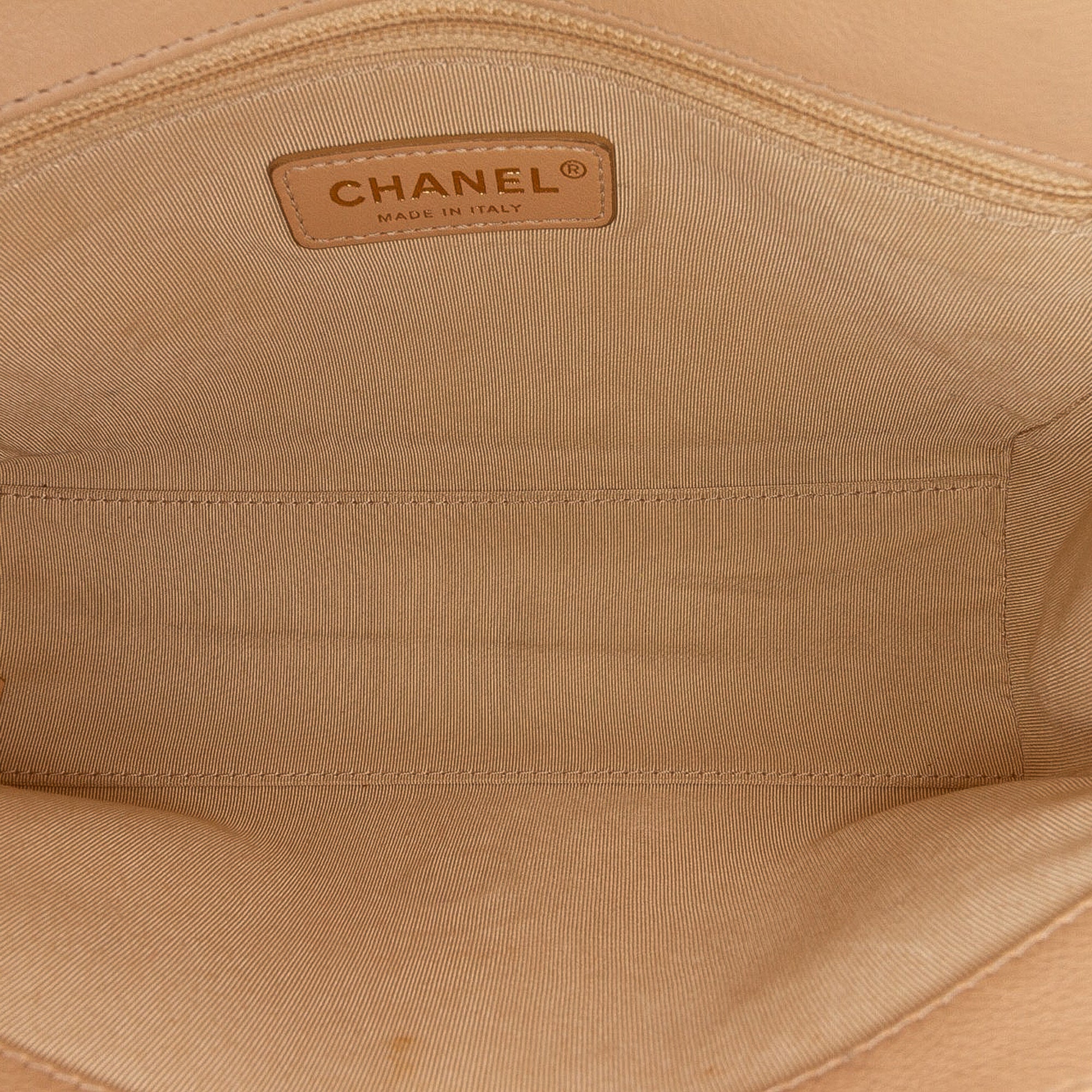Medium Quilted Calfskin Label Click Flap