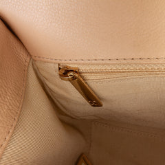Medium Quilted Calfskin Label Click Flap