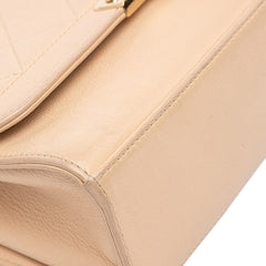 Medium Quilted Calfskin Label Click Flap