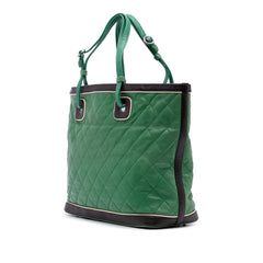Large Quilted Lambskin Country Club Tote
