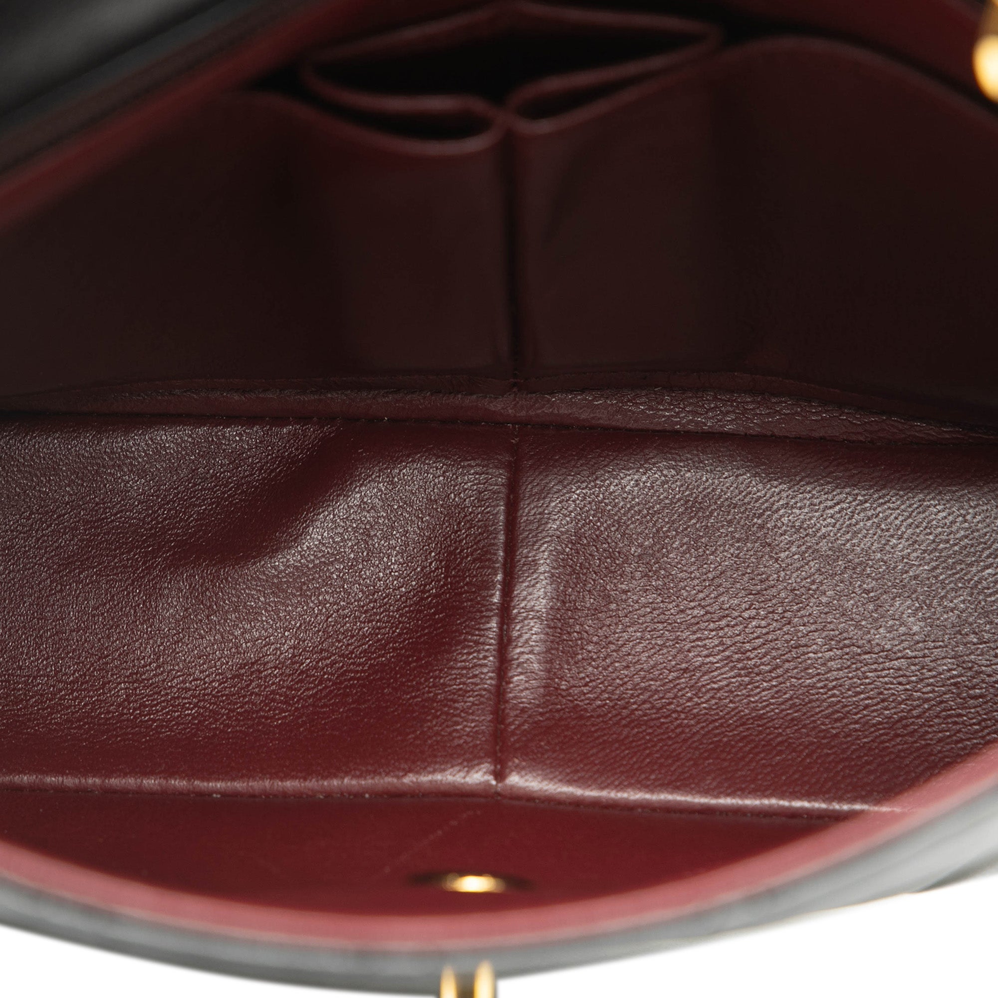 Square Quilted Lambskin Single Flap