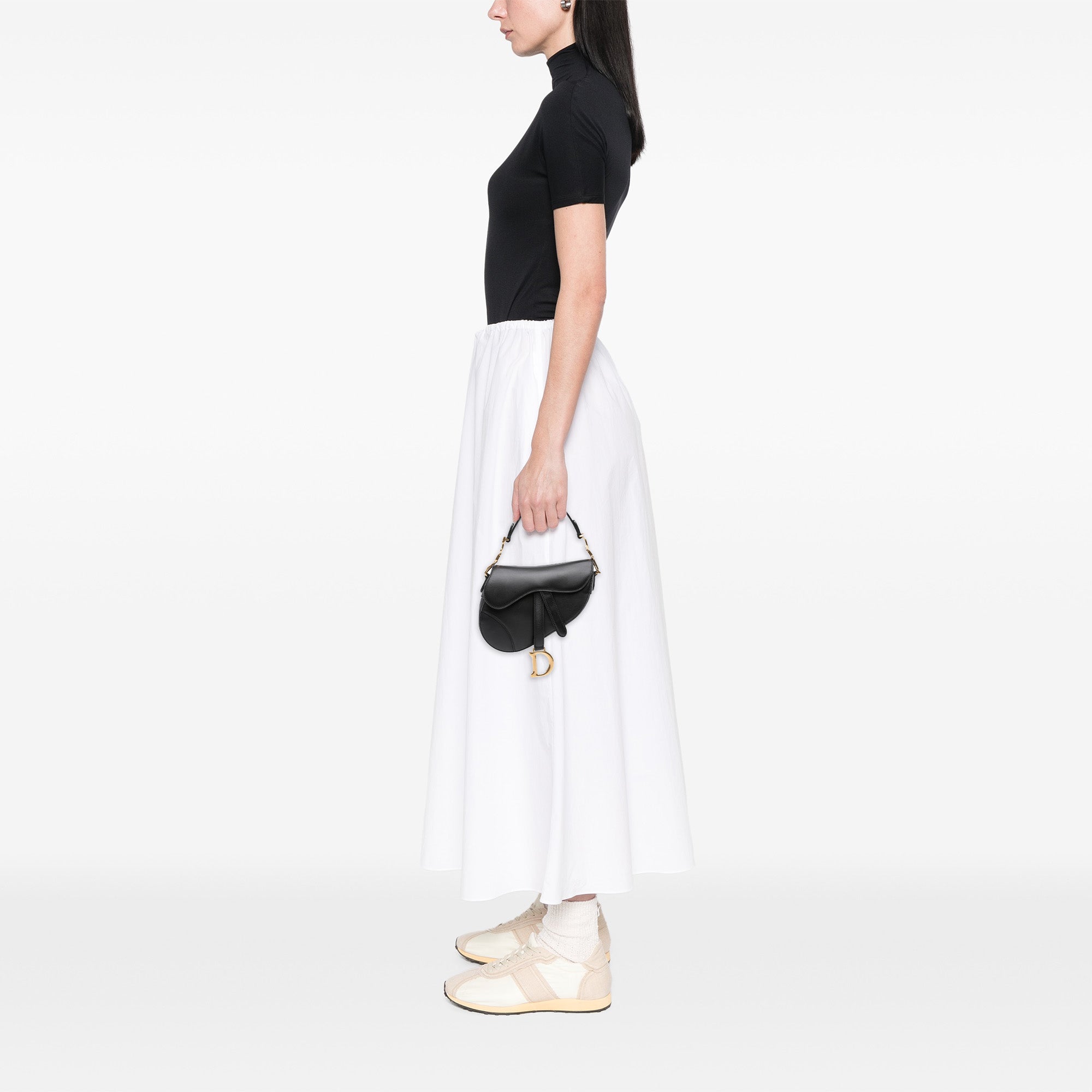 Mini Smooth Calfskin Saddle Bag