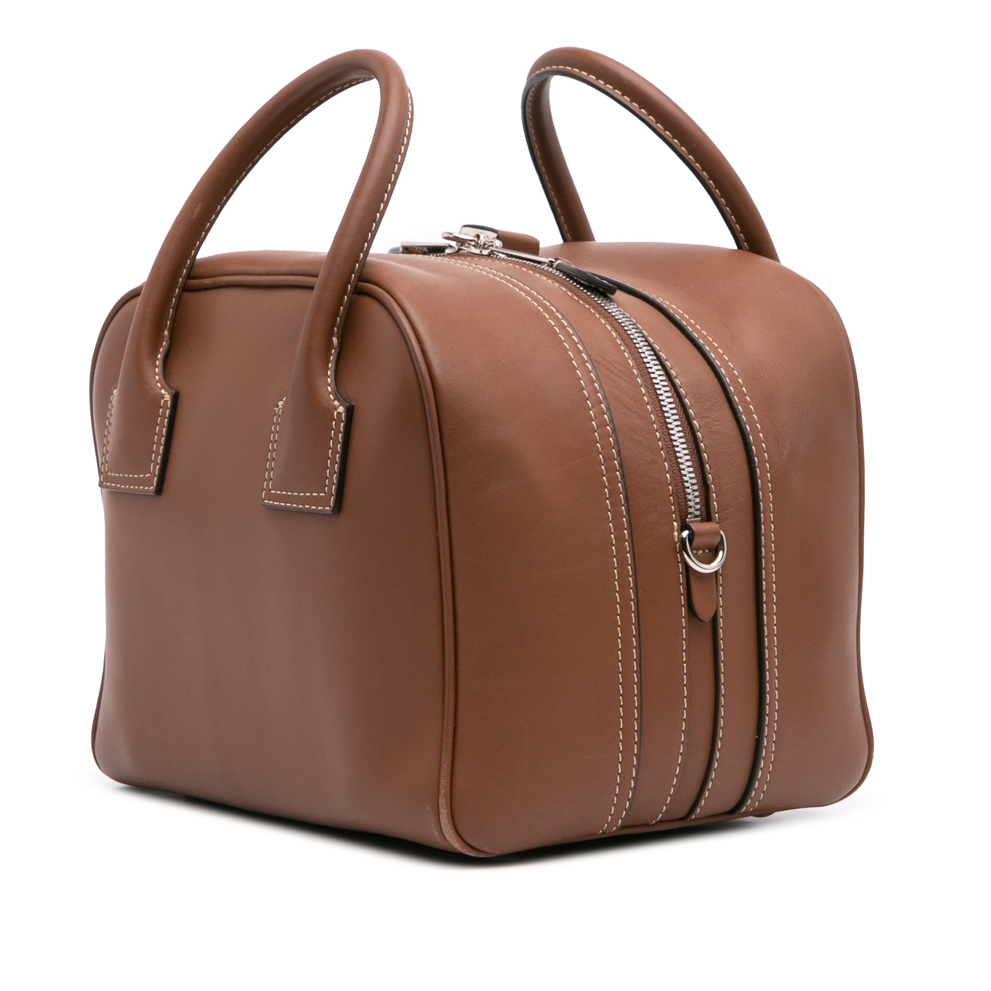 Small Smooth Calfskin Cube Satchel