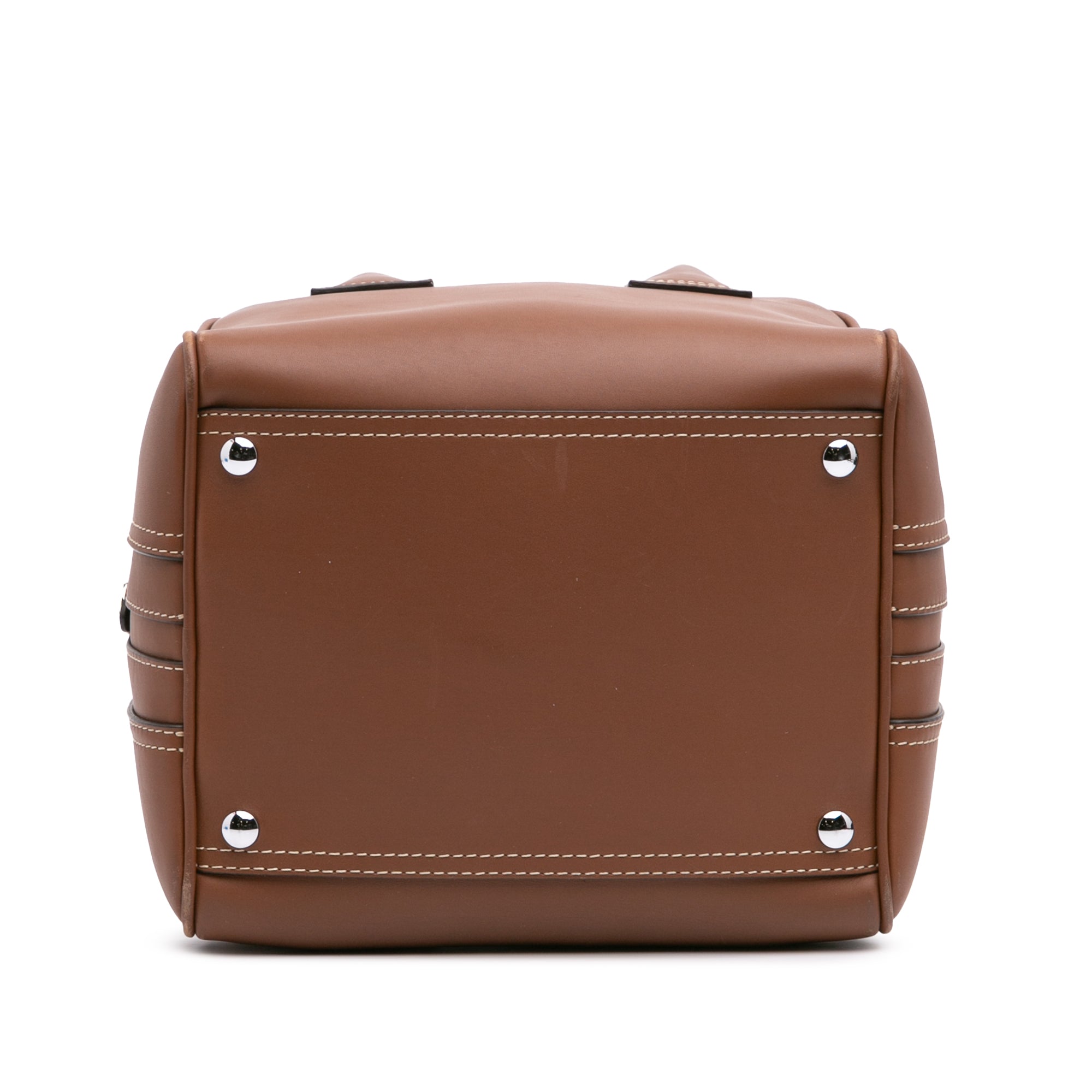Small Smooth Calfskin Cube Satchel
