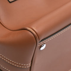 Small Smooth Calfskin Cube Satchel