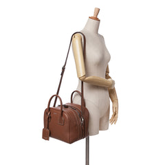 Small Smooth Calfskin Cube Satchel