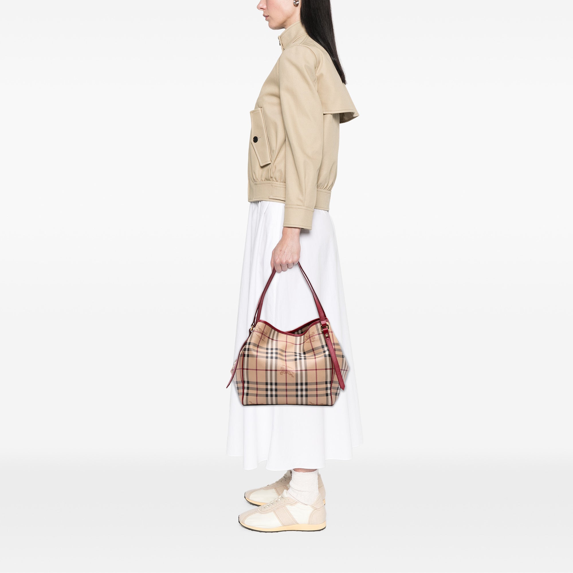 Small Haymarket Check Coated Canvas Canterbury Tote