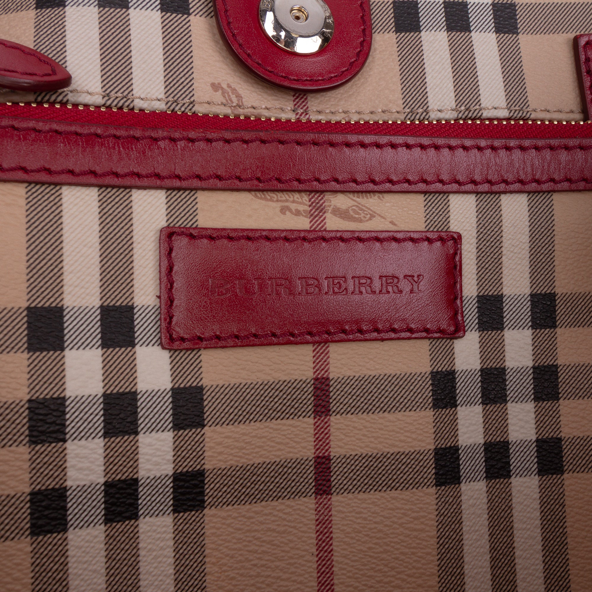 Small Haymarket Check Coated Canvas Canterbury Tote