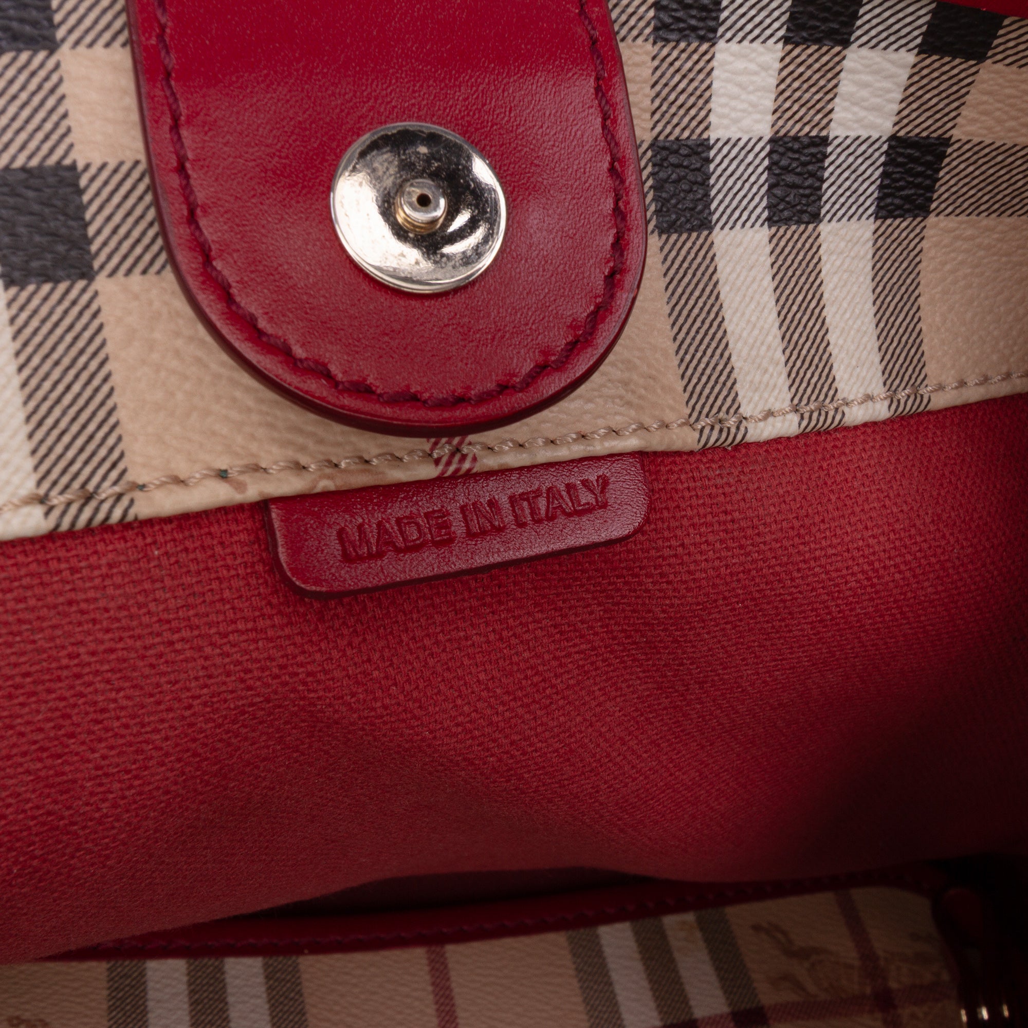 Small Haymarket Check Coated Canvas Canterbury Tote
