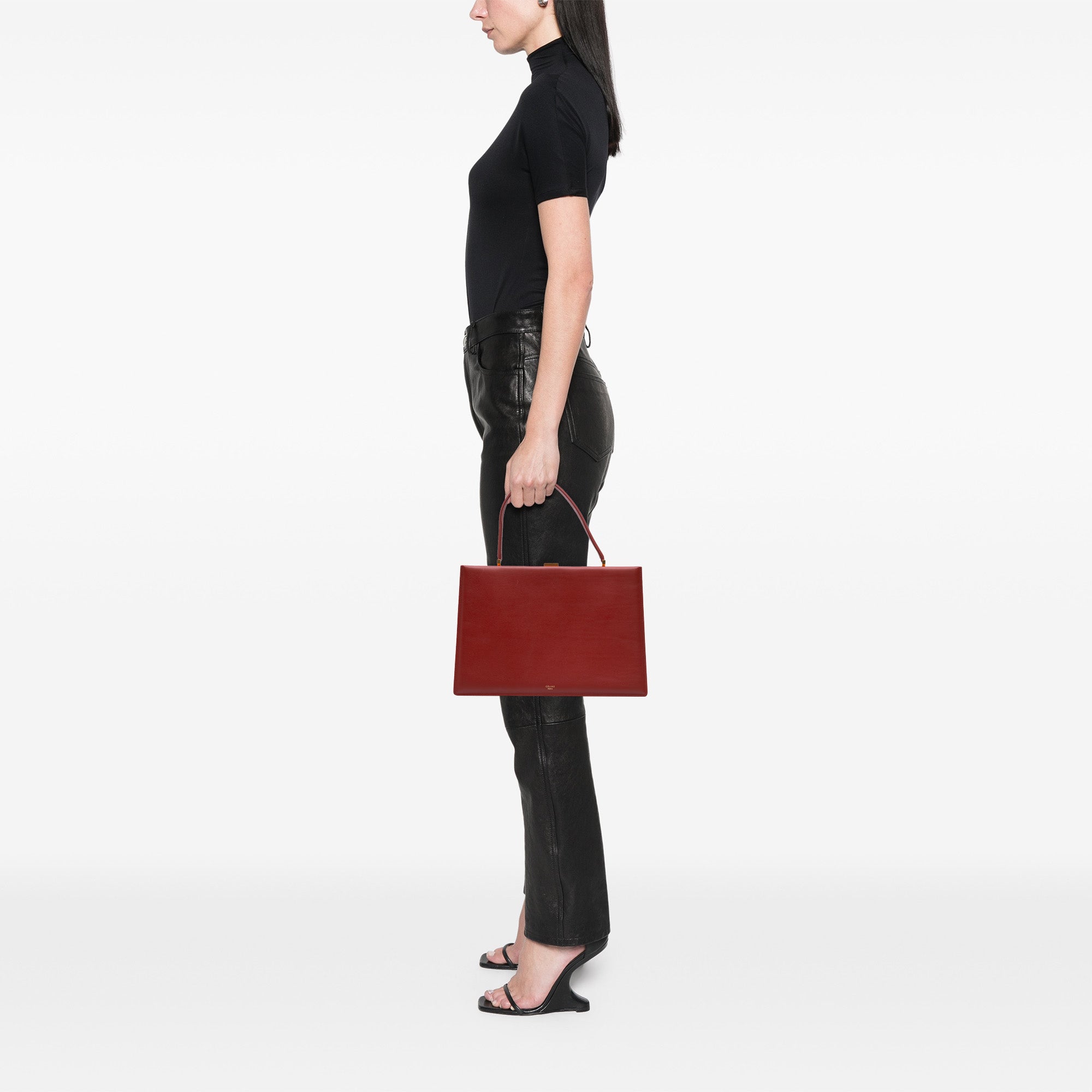 Medium Calfskin Clasp Handbag