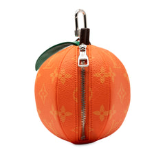 Monogram Orange Pouch