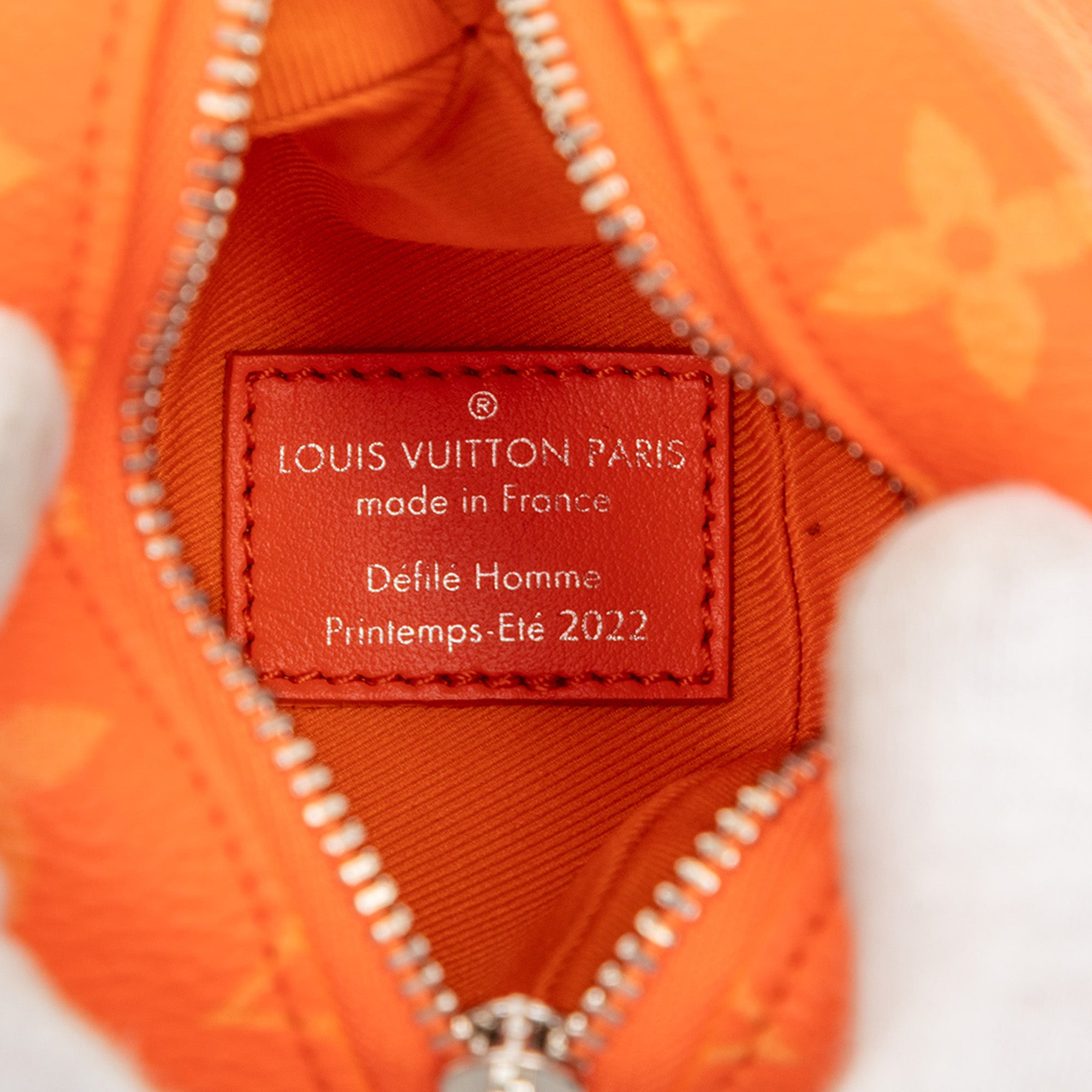 Monogram Orange Pouch