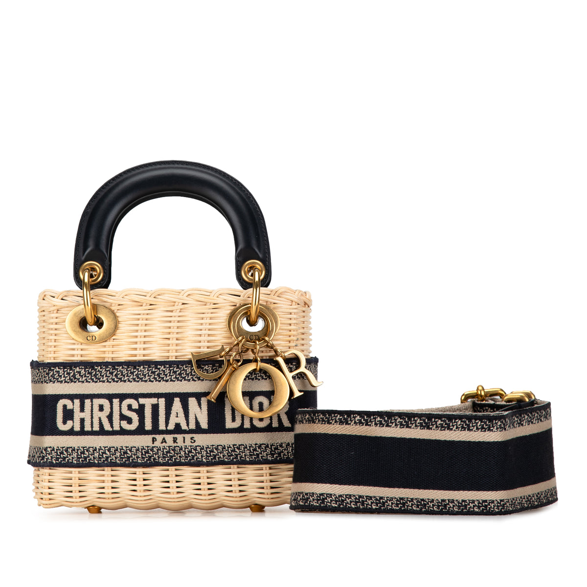 Mini Oblique Wicker Lady Dior