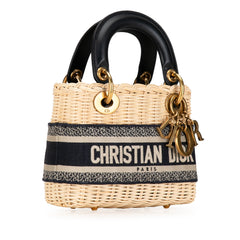 Mini Oblique Wicker Lady Dior