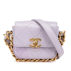 Mini Quilted Calfskin Framing Chain Flap