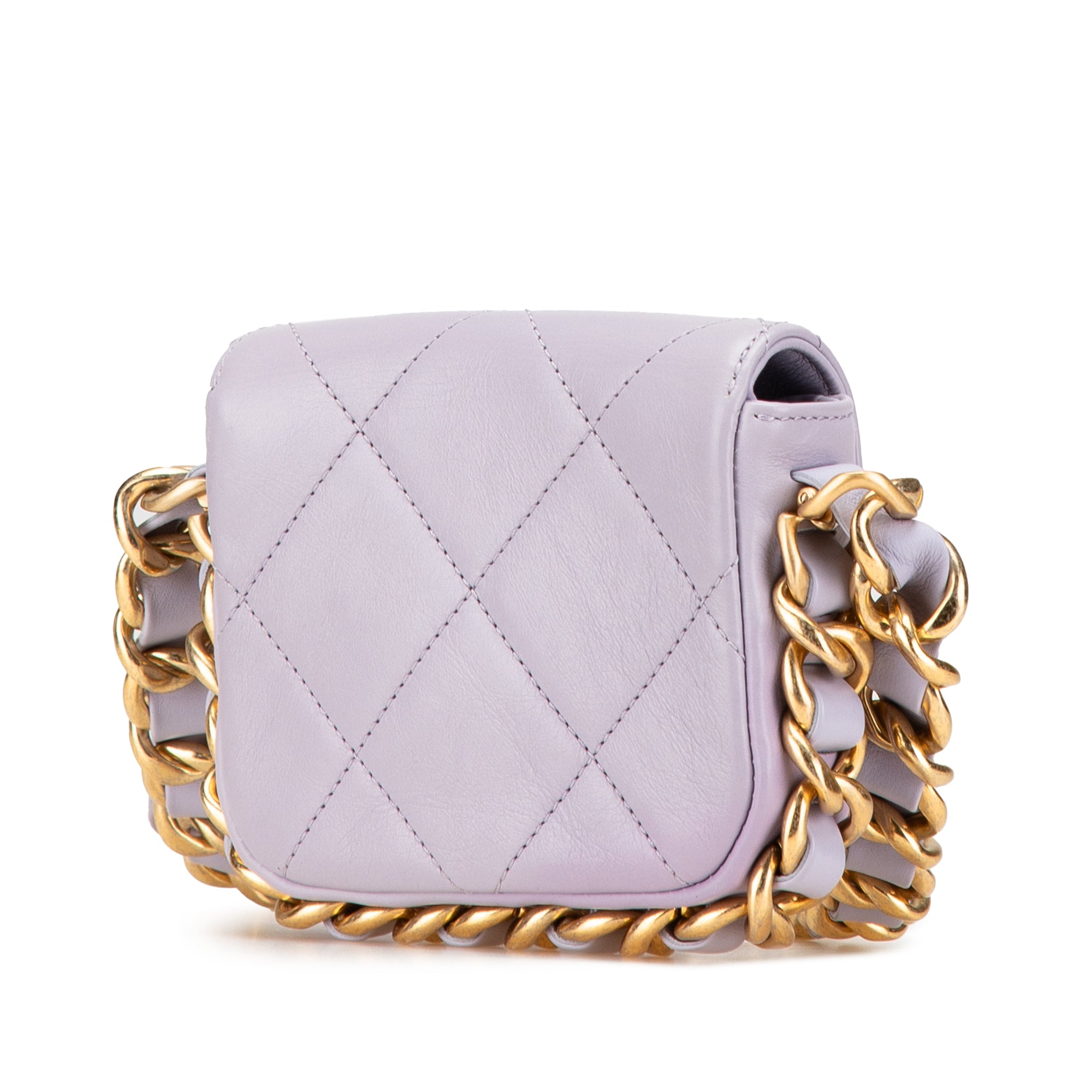 Mini Quilted Calfskin Framing Chain Flap