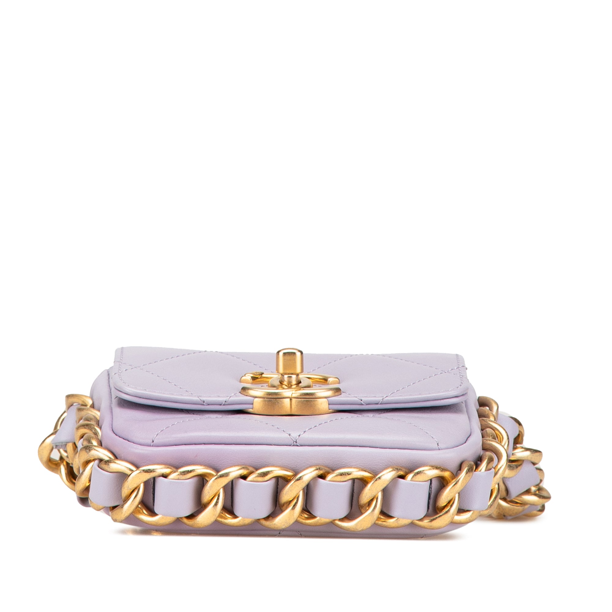 Mini Quilted Calfskin Framing Chain Flap