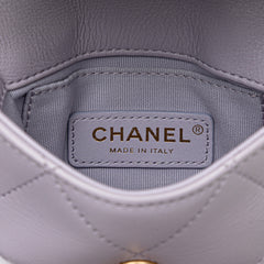 Mini Quilted Calfskin Framing Chain Flap