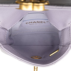 Mini Quilted Calfskin Framing Chain Flap