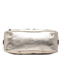 Small Leather Web Capri Shoulder Bag