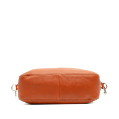 Large Pebbled Calfskin Icon Bit Satchel