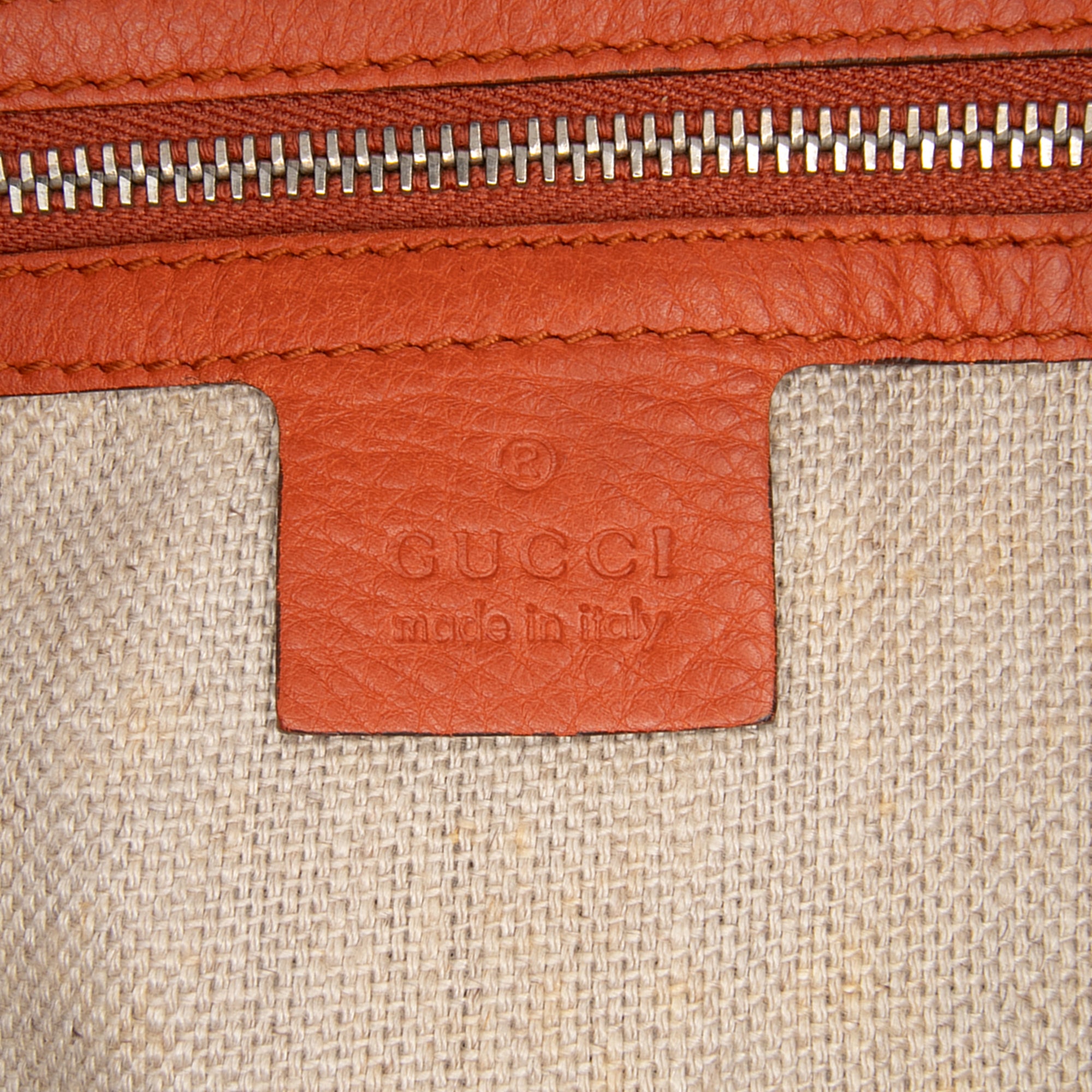 Large Pebbled Calfskin Icon Bit Satchel