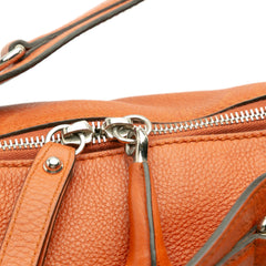 Large Pebbled Calfskin Icon Bit Satchel