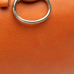 Large Pebbled Calfskin Icon Bit Satchel
