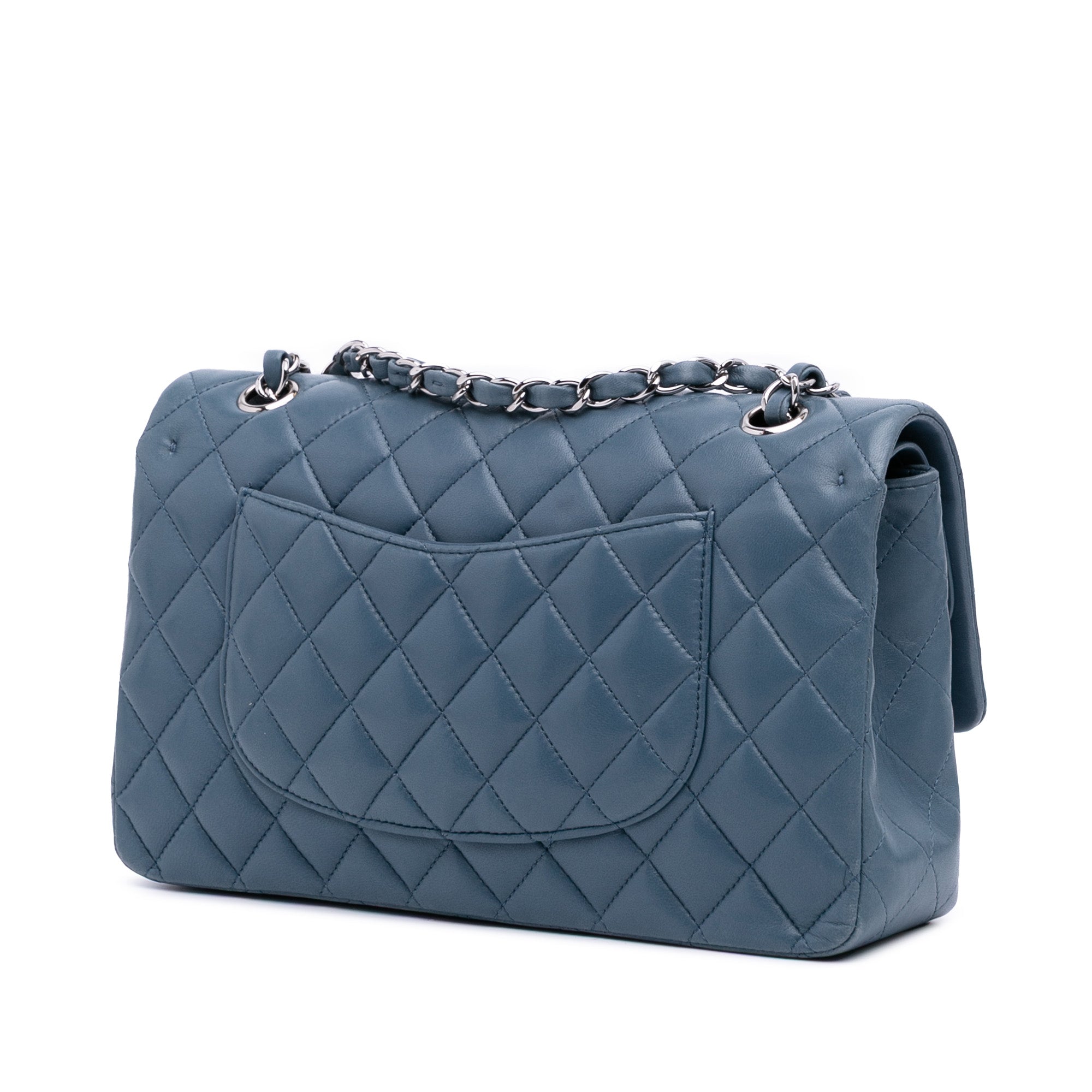 Medium Classic Lambskin Double Flap