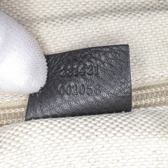 Leather Web Messenger Bag