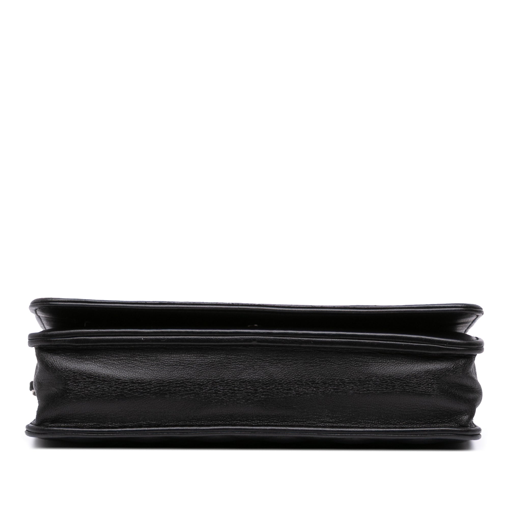 CC Embossed Calfskin Diamond Wallet On Chain
