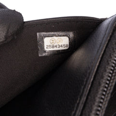 CC Embossed Calfskin Diamond Wallet On Chain
