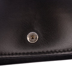 CC Embossed Calfskin Diamond Wallet On Chain