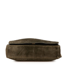 Zucca Suede Messenger Bag