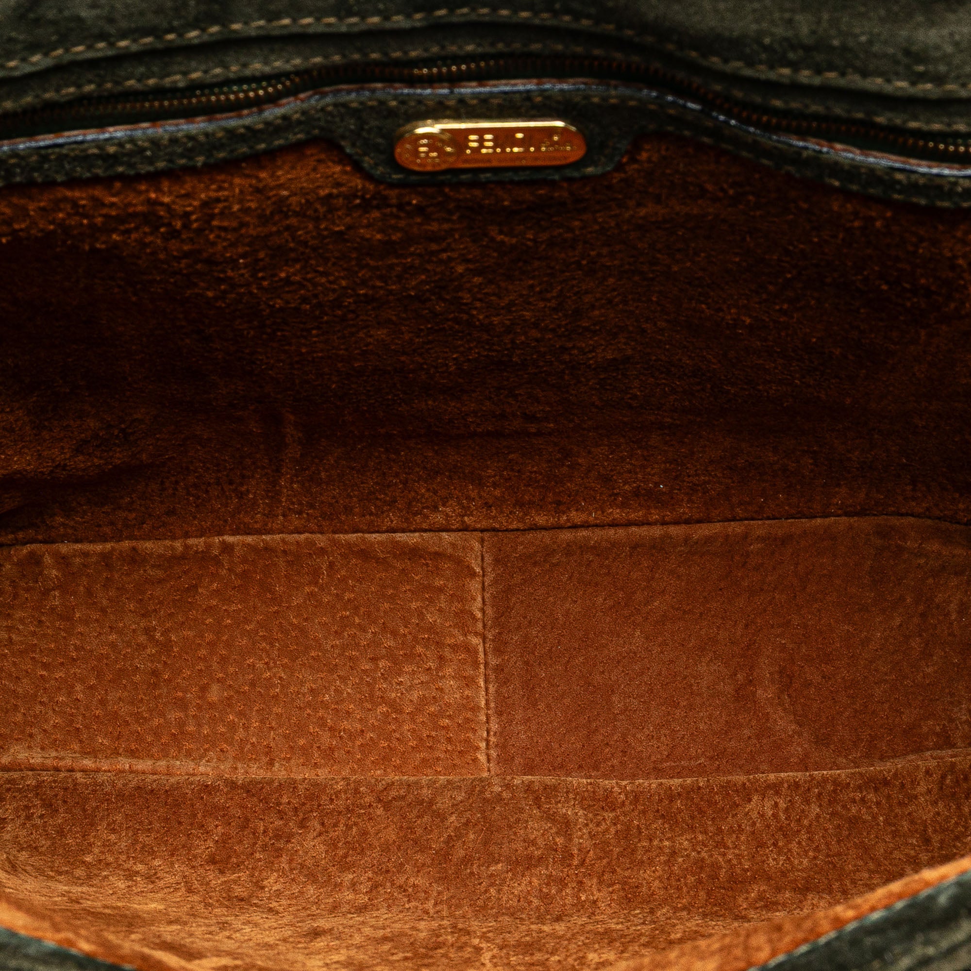 Zucca Suede Messenger Bag