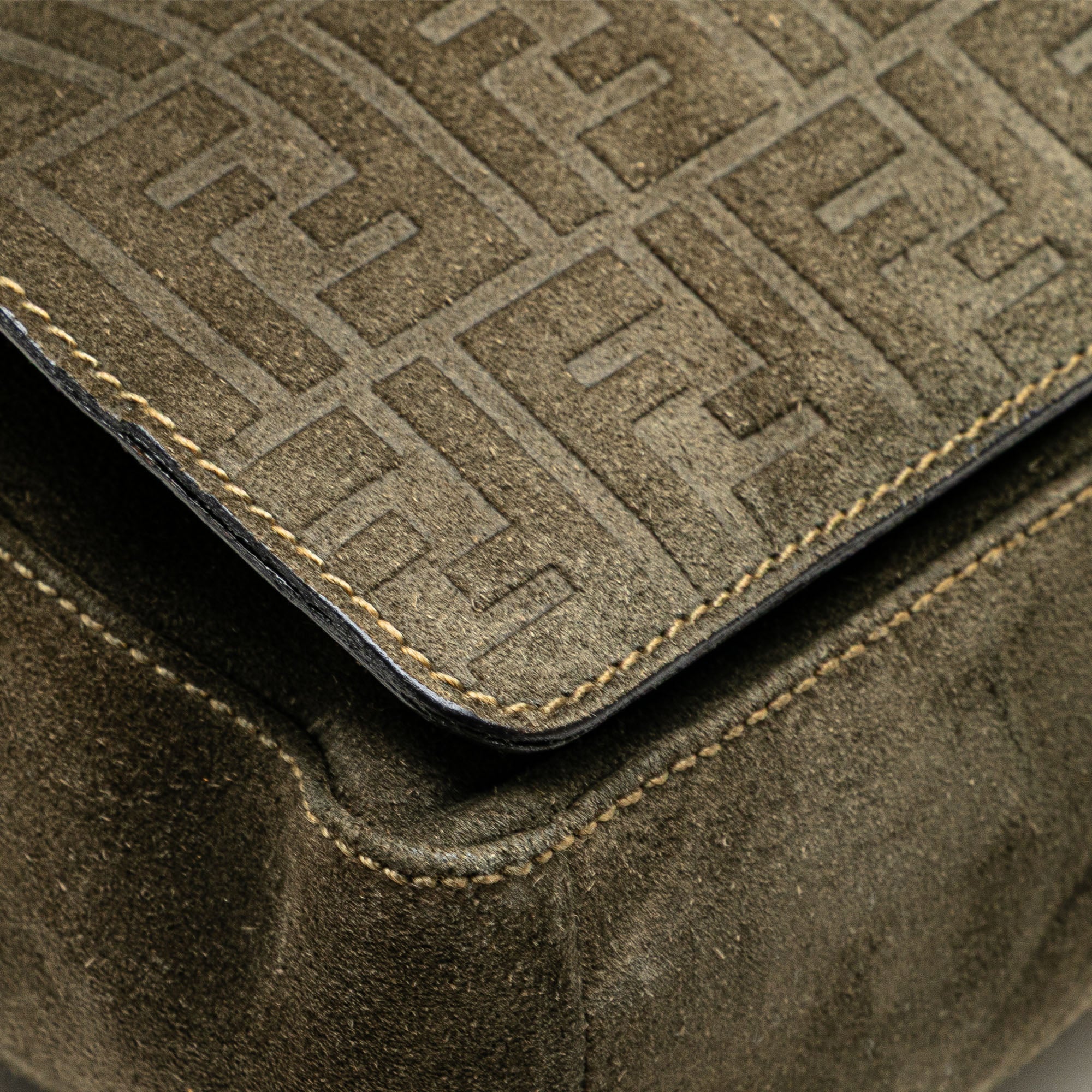 Zucca Suede Messenger Bag