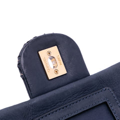 Jumbo Quilted Calfskin Triple Stitched Flap