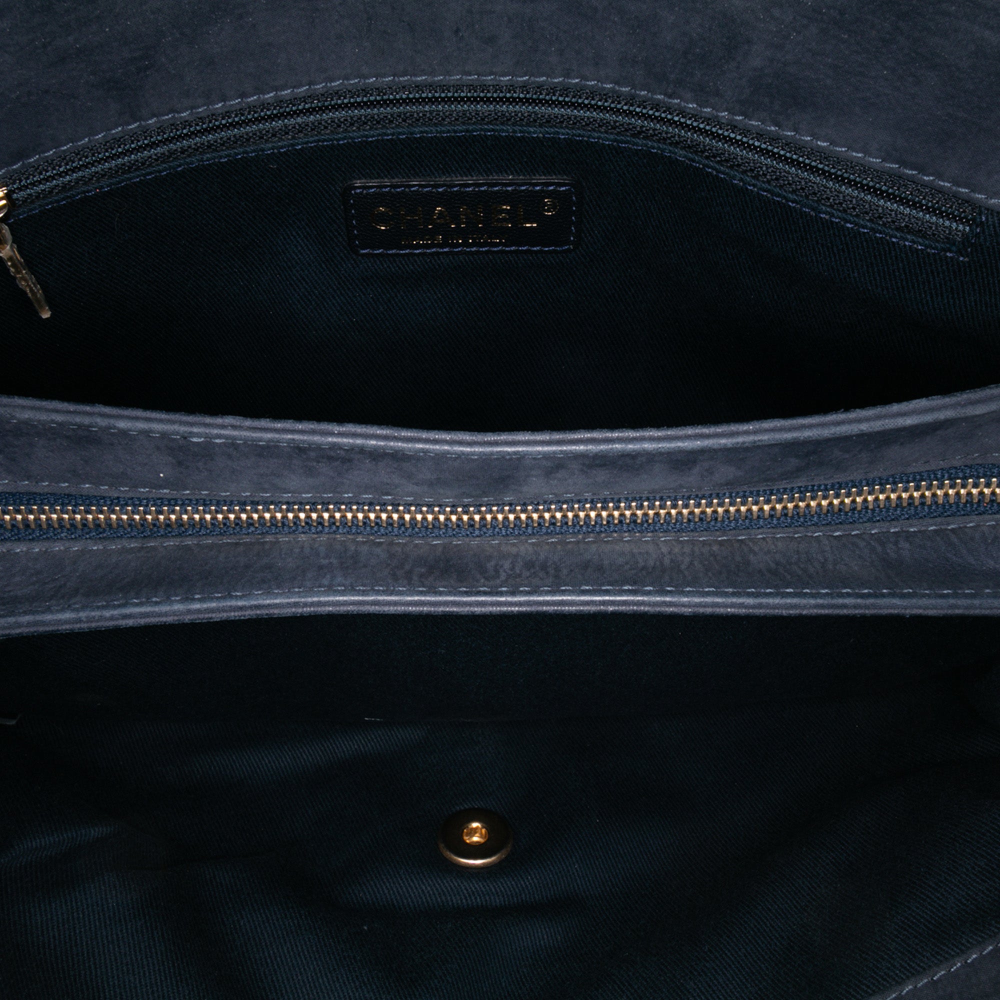 Jumbo Quilted Calfskin Triple Stitched Flap